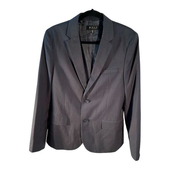 21 Men An American Brand Size Medium Gray Long Sleeve Tuxedo Jacket - Picture 1 of 16